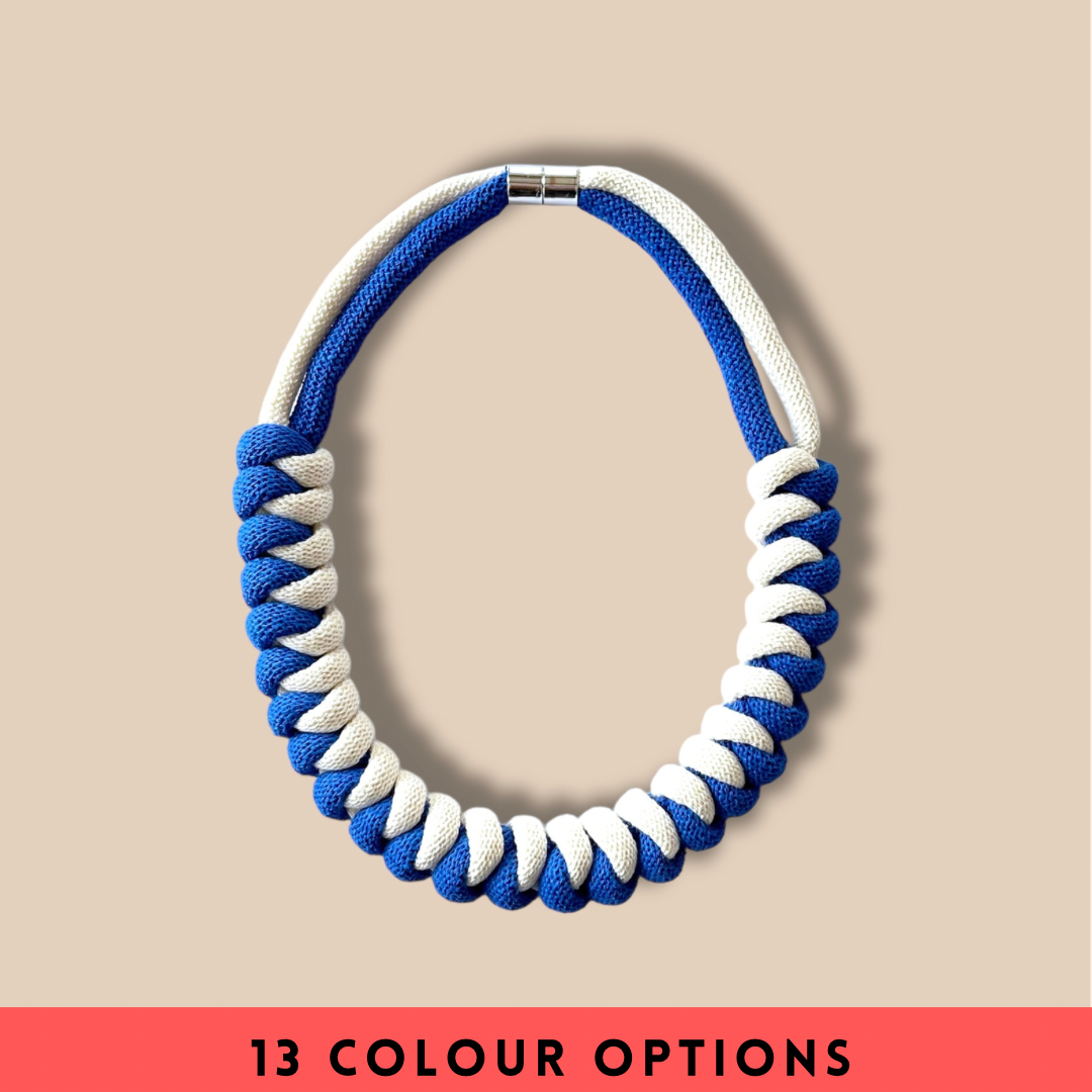NEW Two tone Knot rope necklace - Knottinger