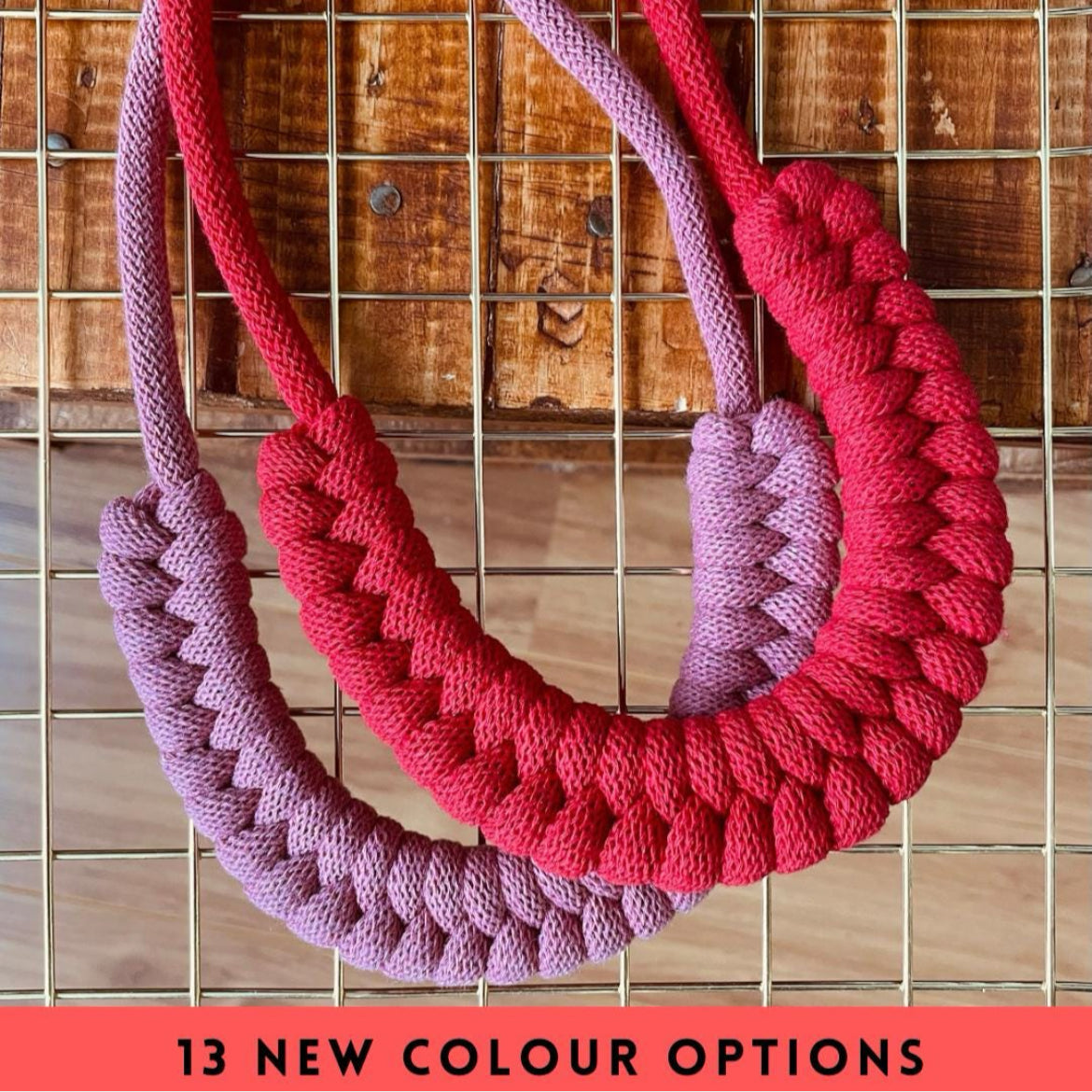 Carina knotted rope necklace
