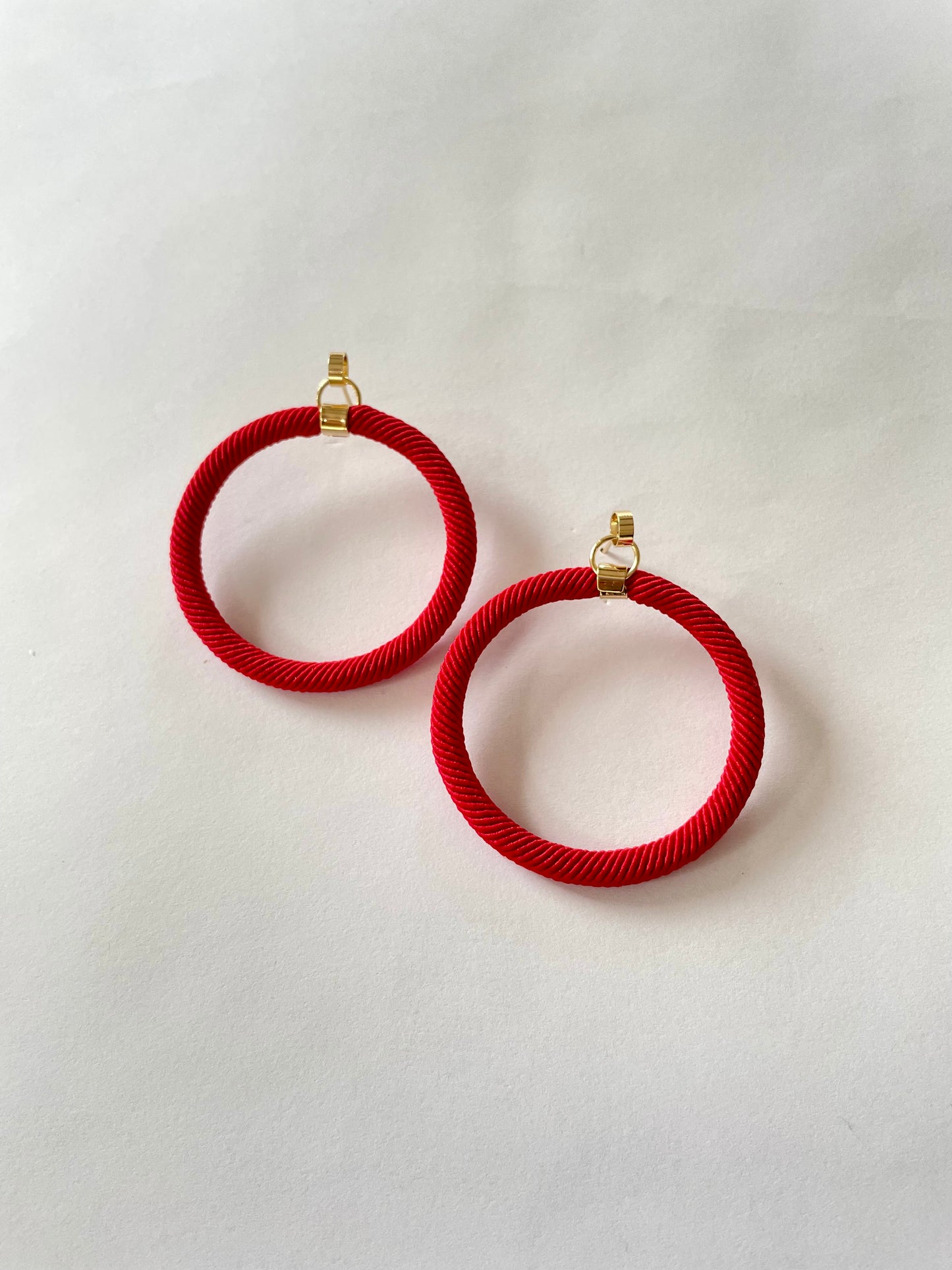 Rope hoop earrings - Knottinger