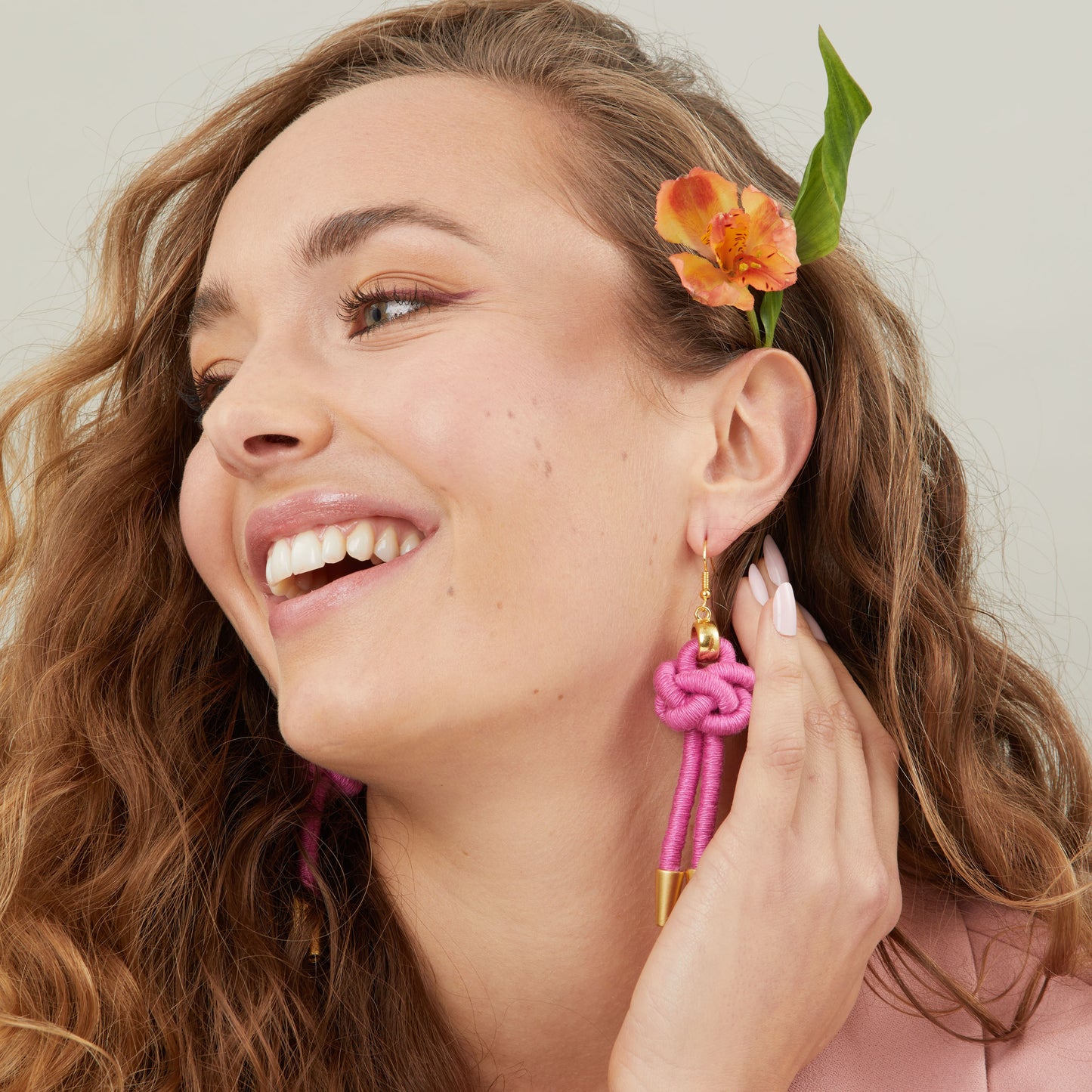 Diamond knot earrings - Knottinger