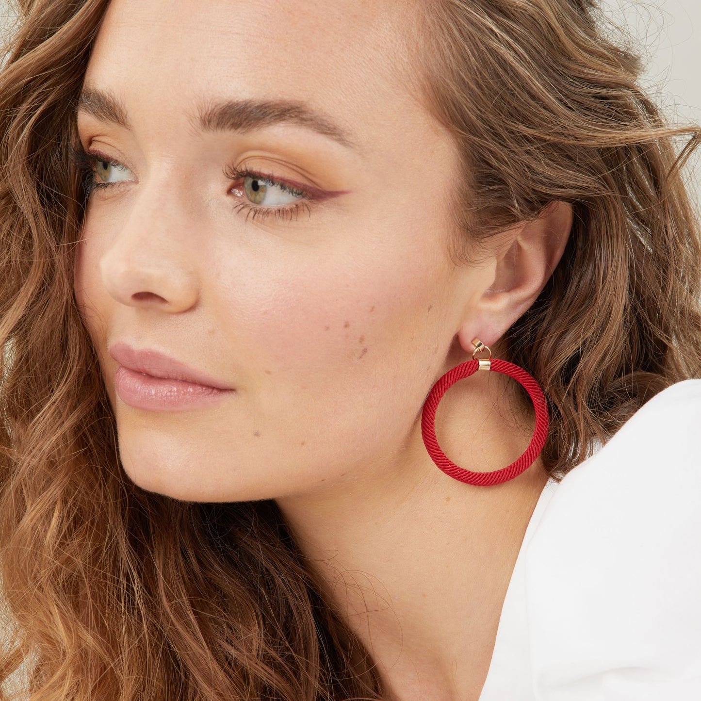 Rope hoop earrings - Knottinger