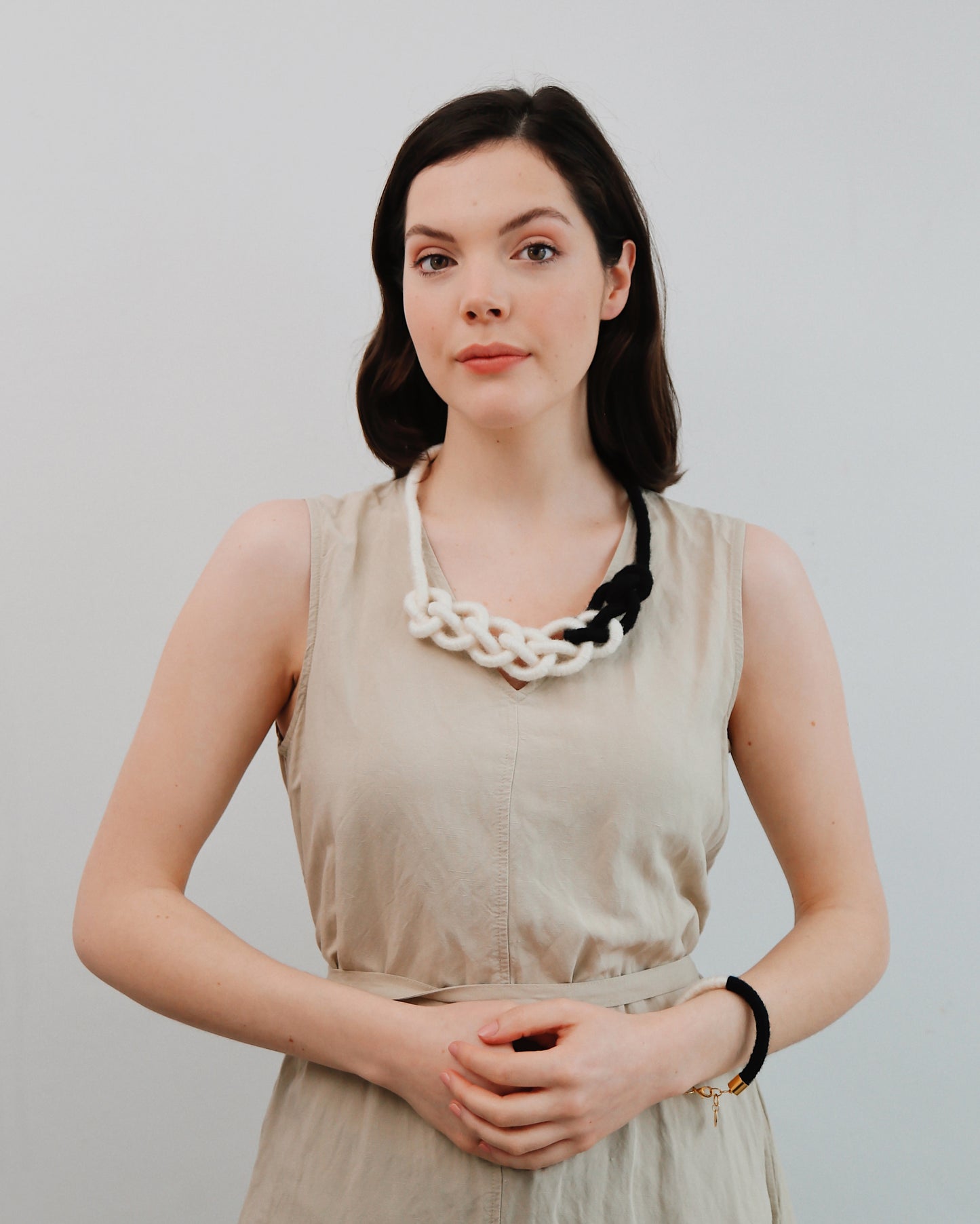 Colour block chain necklace - knottinger.