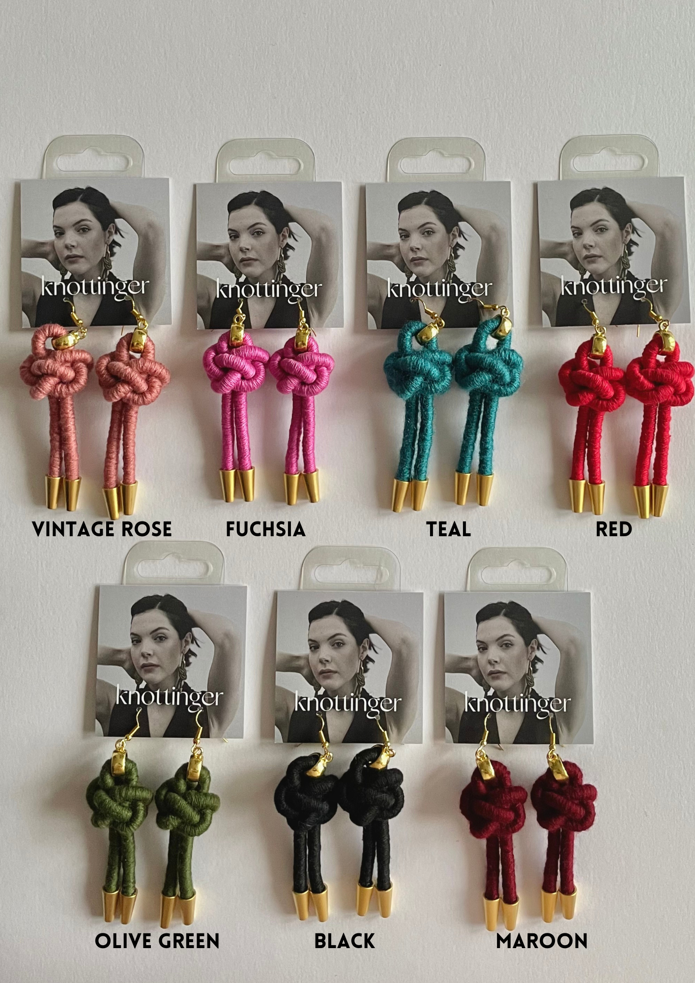 Diamond knot earrings - Super seconds - Knottinger