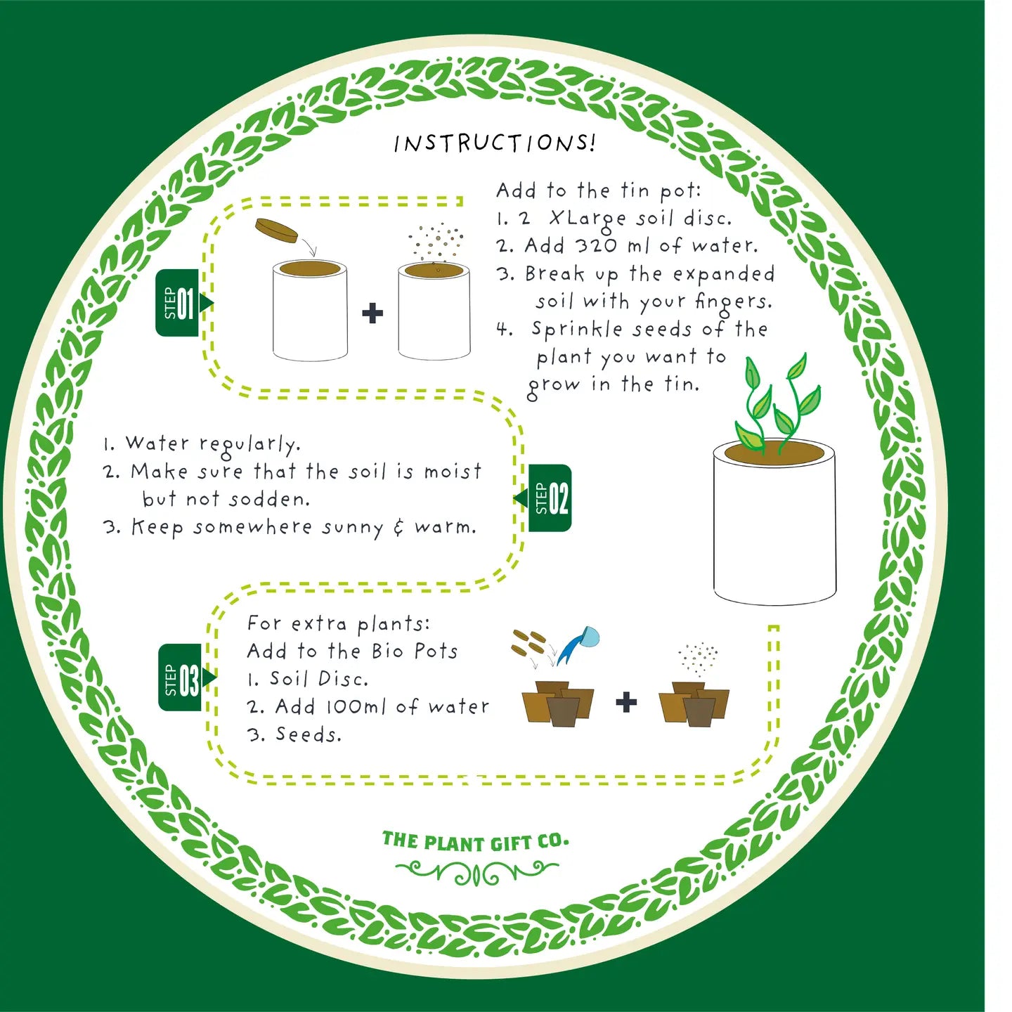 Eco Grow Your Own Plant Kit - Seeds of Love - Knottinger