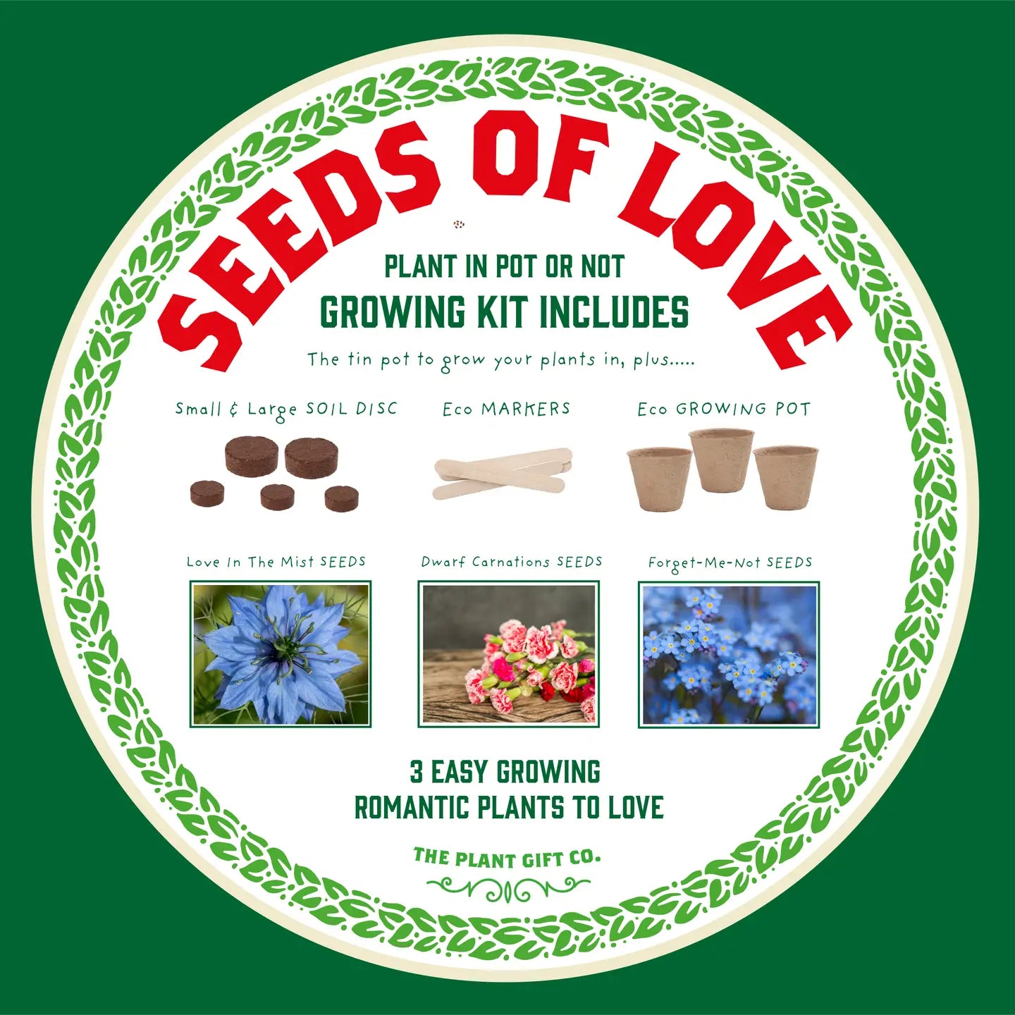 Eco Grow Your Own Plant Kit - Seeds of Love - Knottinger