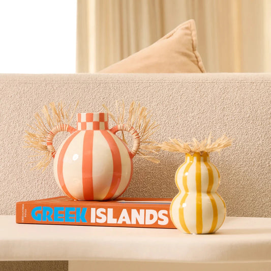 Fernanda Squares and Stripes Vase - Knottinger