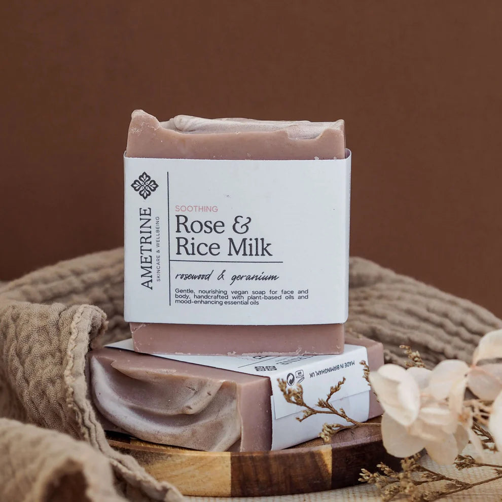 Soothing Rose & Rice Milk Soap - Knottinger