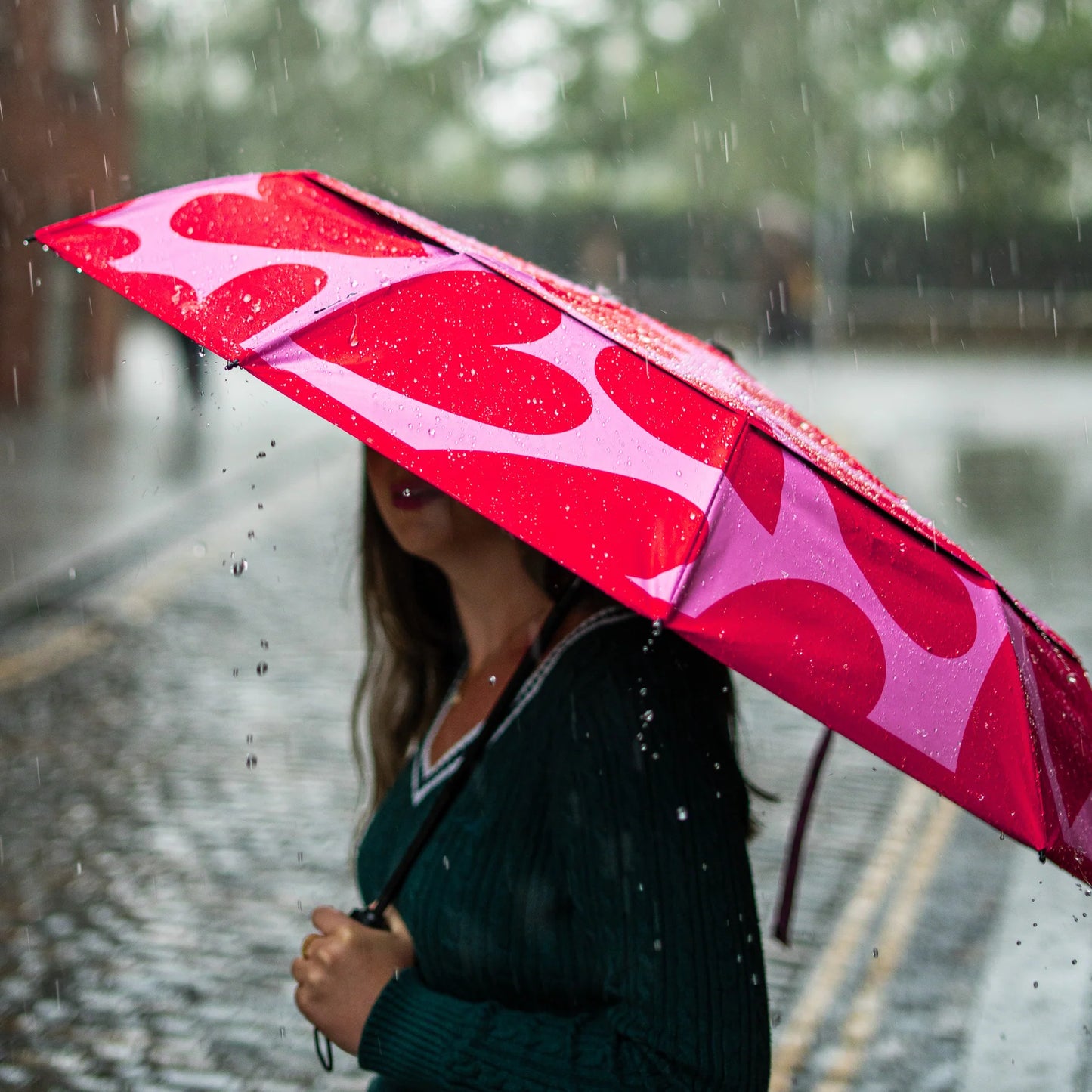 Wind-Resistant Umbrella - Love Bug - Knottinger