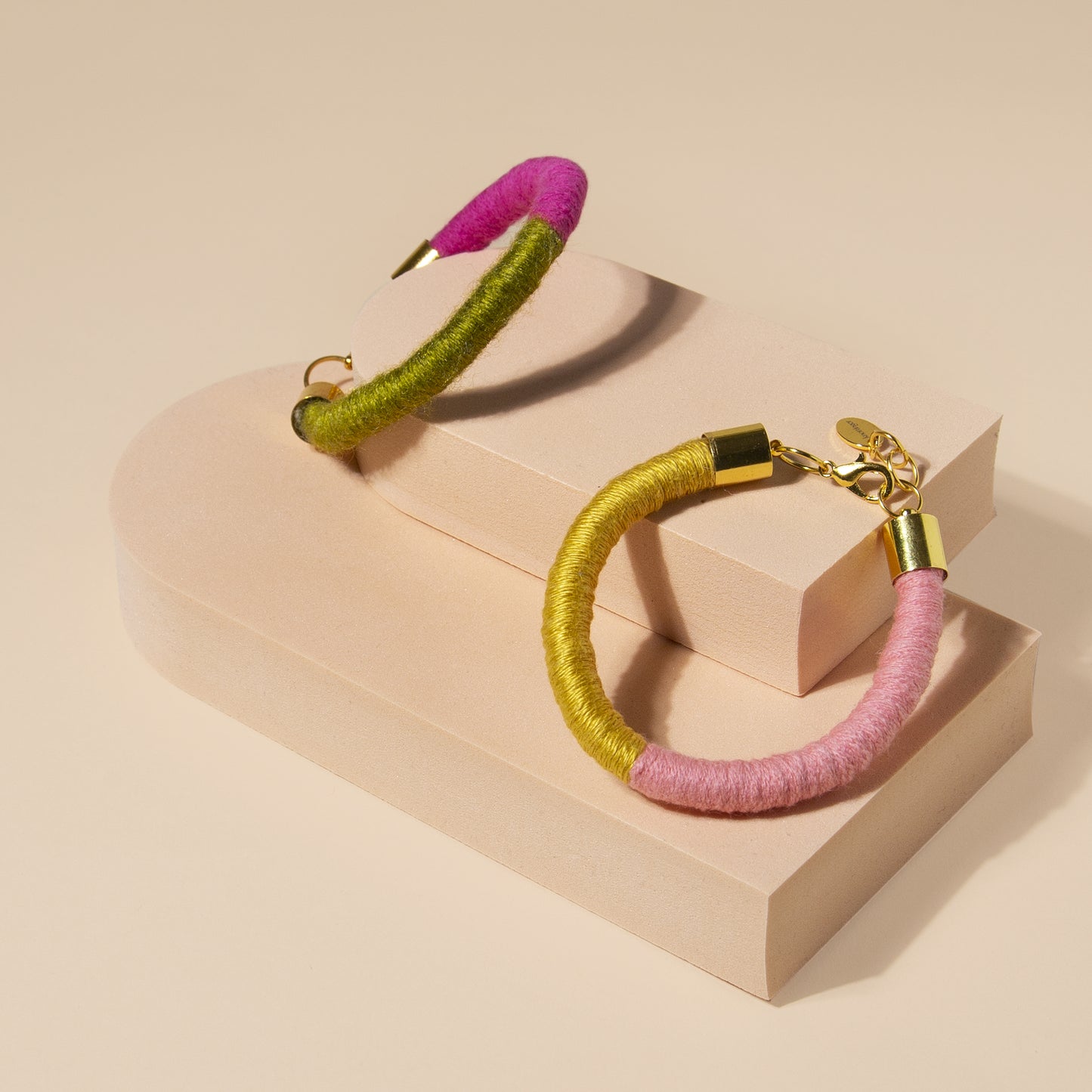 Colour block bracelet bangle - knottinger.