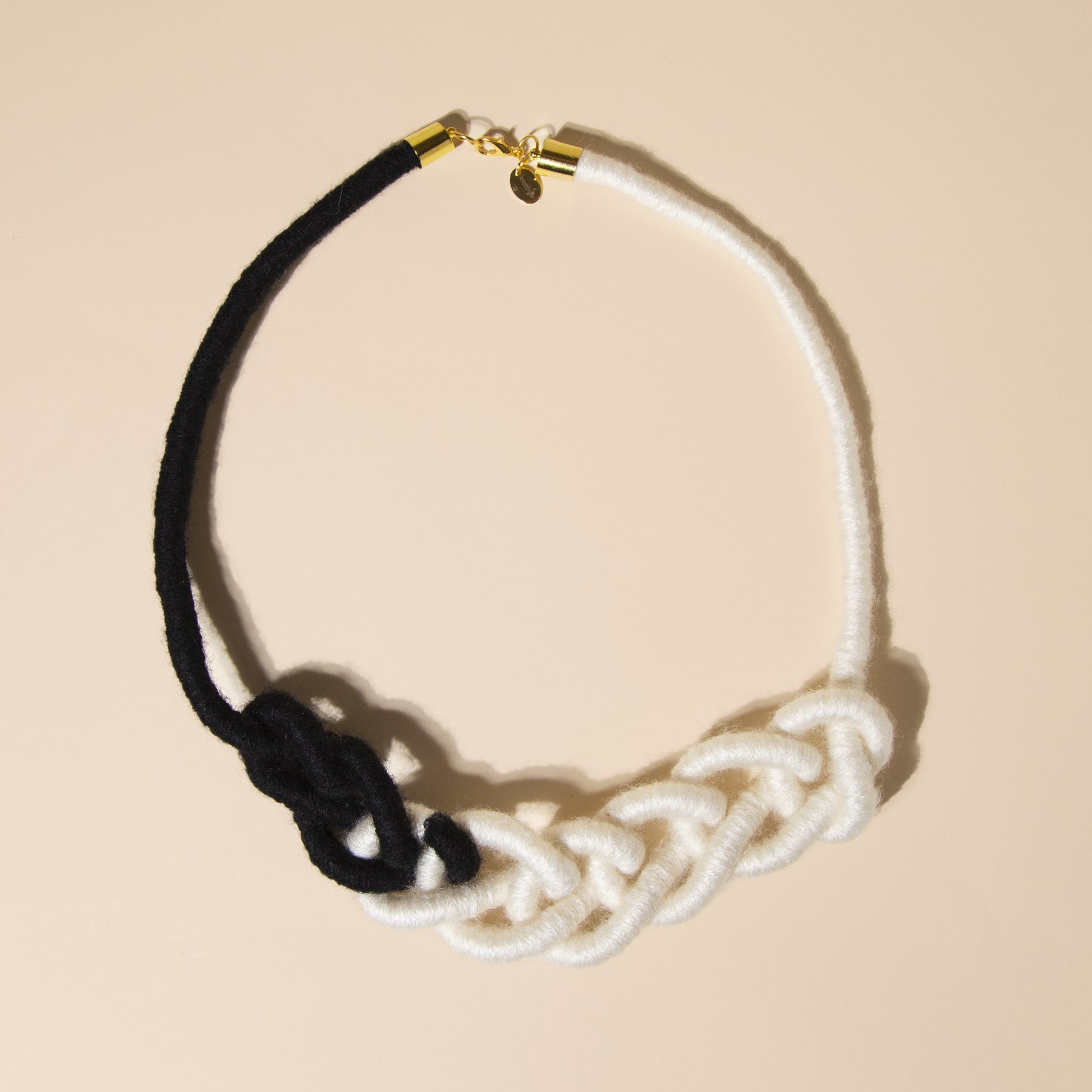 Colour block chain necklace - knottinger.