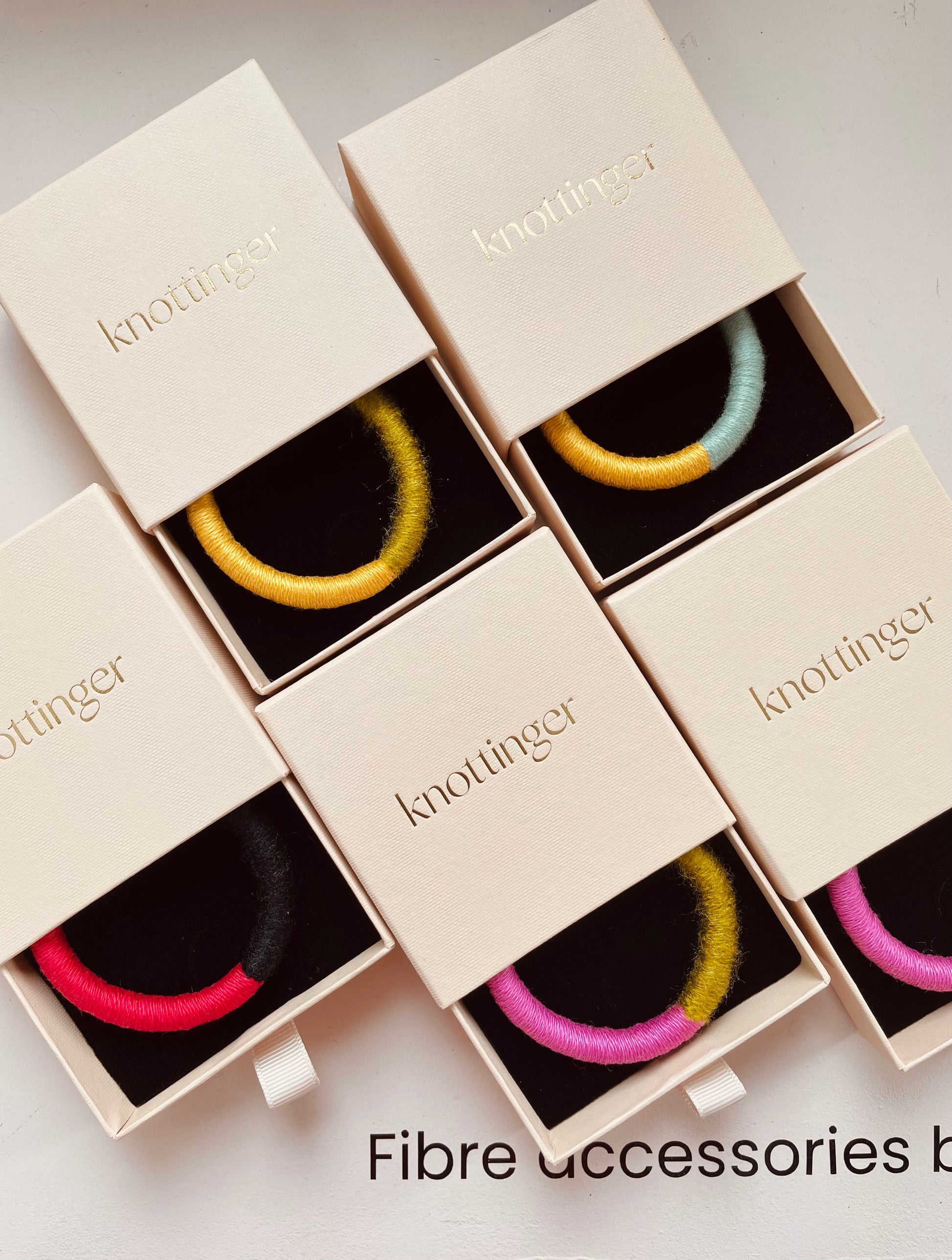 Colour block bracelet bangle - Knottinger