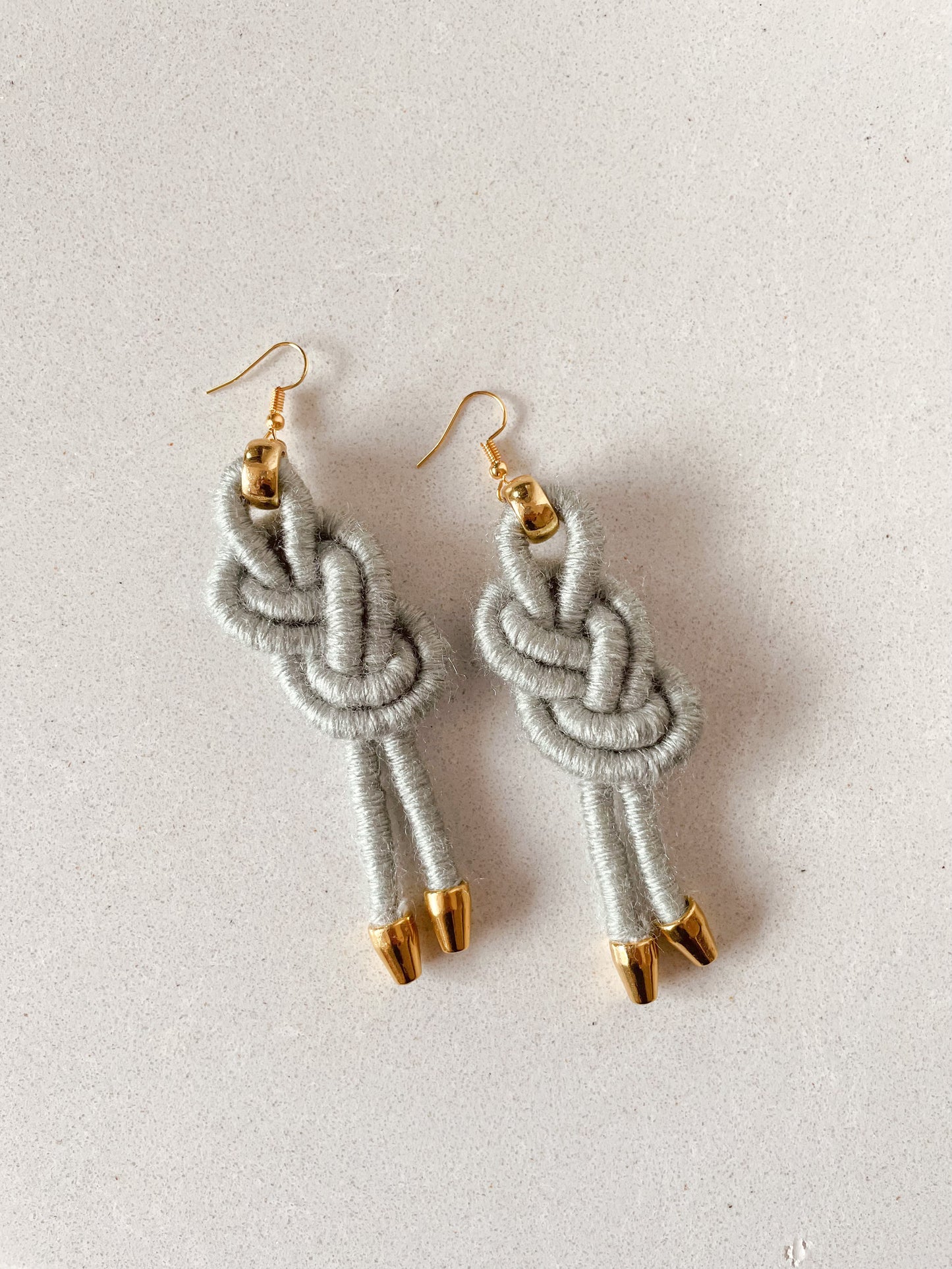 Figure eight knot earrings - knottinger.